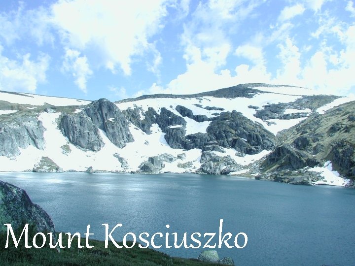 Mount Kosciuszko 