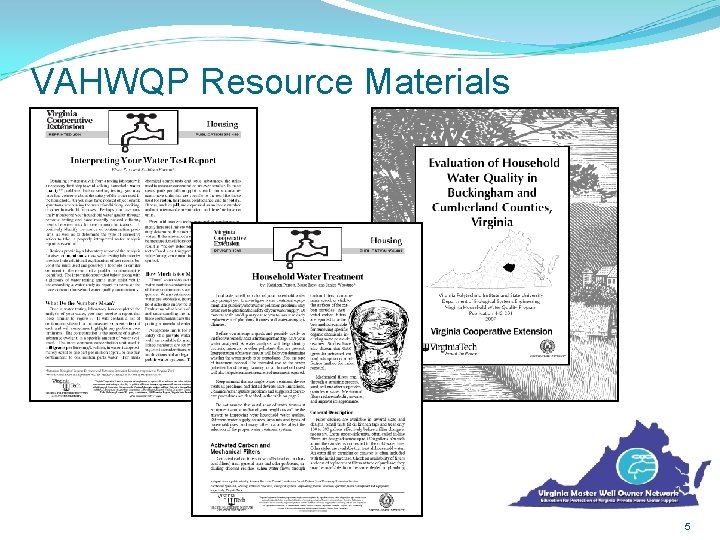 VAHWQP Resource Materials 5 