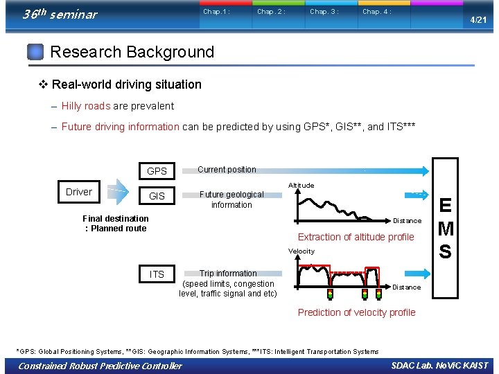 36 th seminar Chap. 1 : Chap. 2 : Chap. 3 : Chap. 4