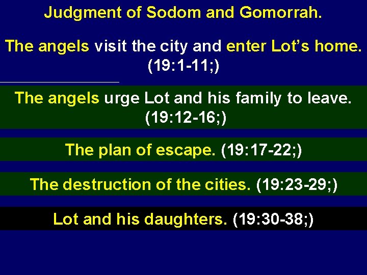 Judgment of Sodom and Gomorrah. The angels visit the city and enter Lot’s home.