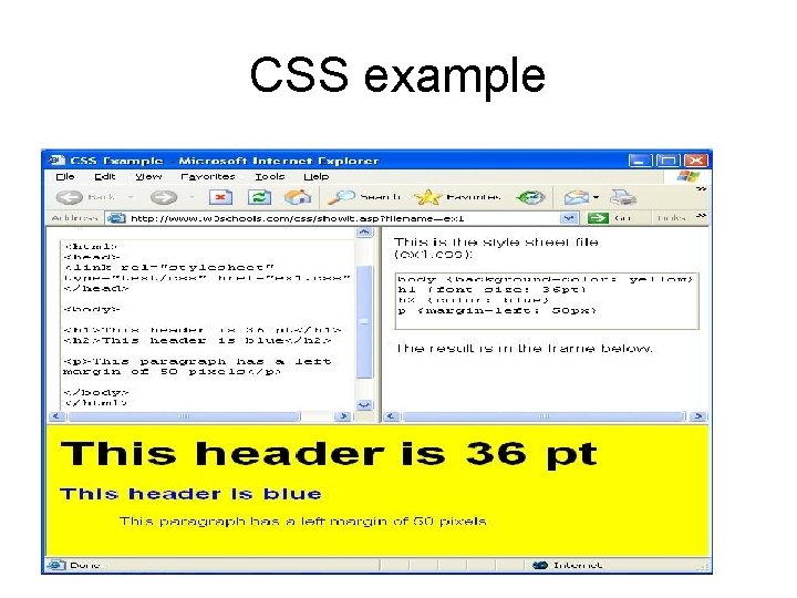 CSS example 