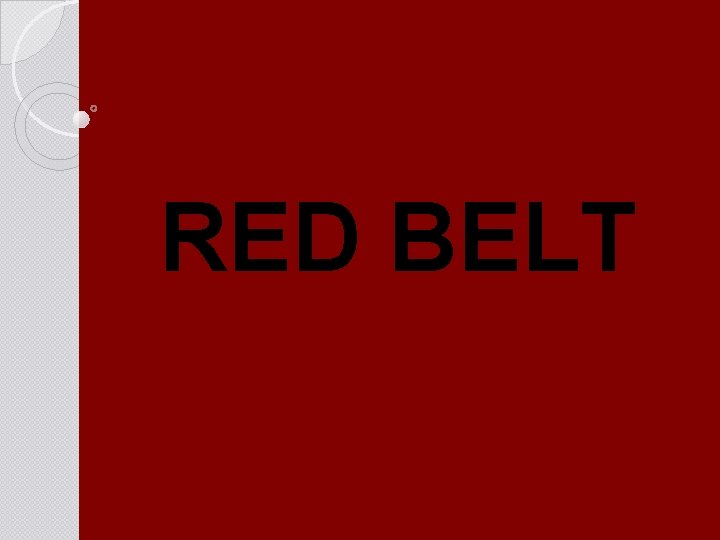 RED BELT 