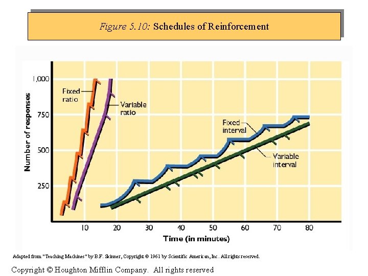 Figure 5. 10: Schedules of Reinforcement Adapted from "Teaching Machines" by B. F. Skinner,