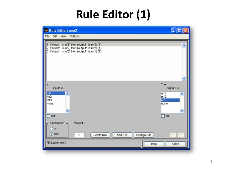 Rule Editor (1) 7 Rule Editor (1) 7