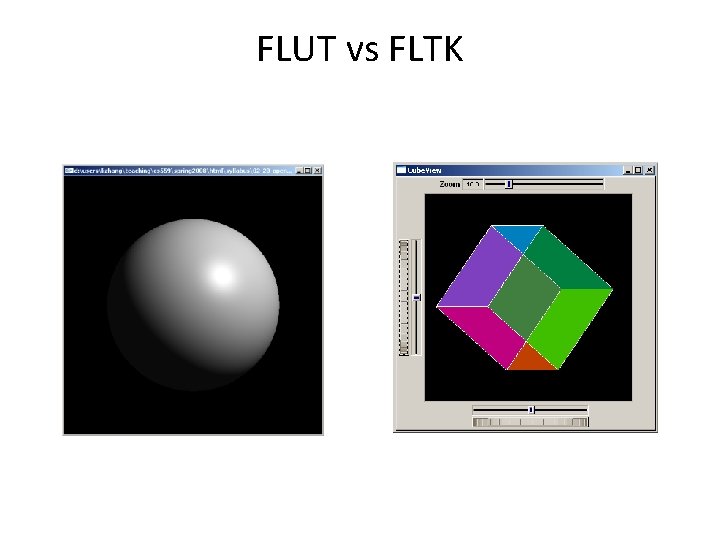 FLUT vs FLTK 