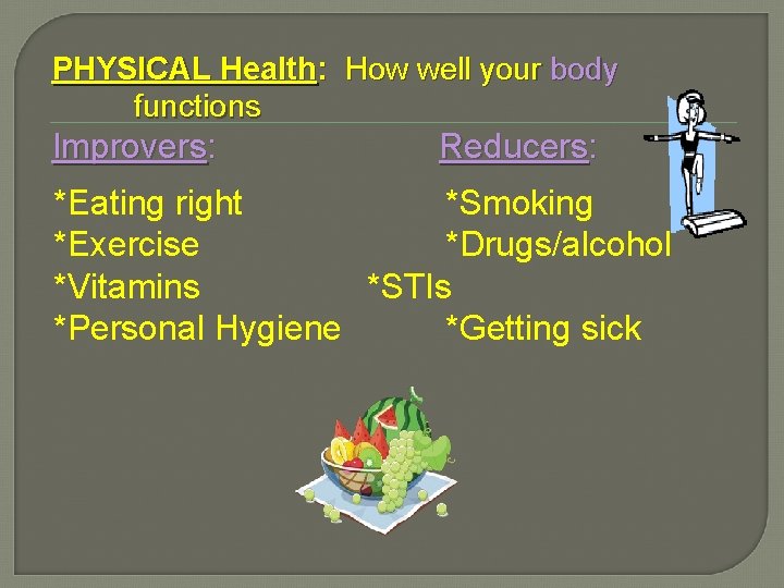 HEALTH WELLNESS What is Health Health the well