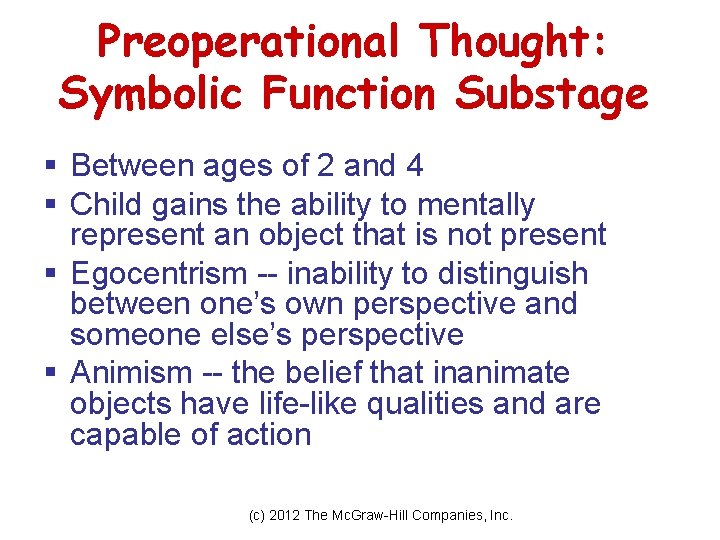 Chapter 5 Physical and Cognitive Development in Early