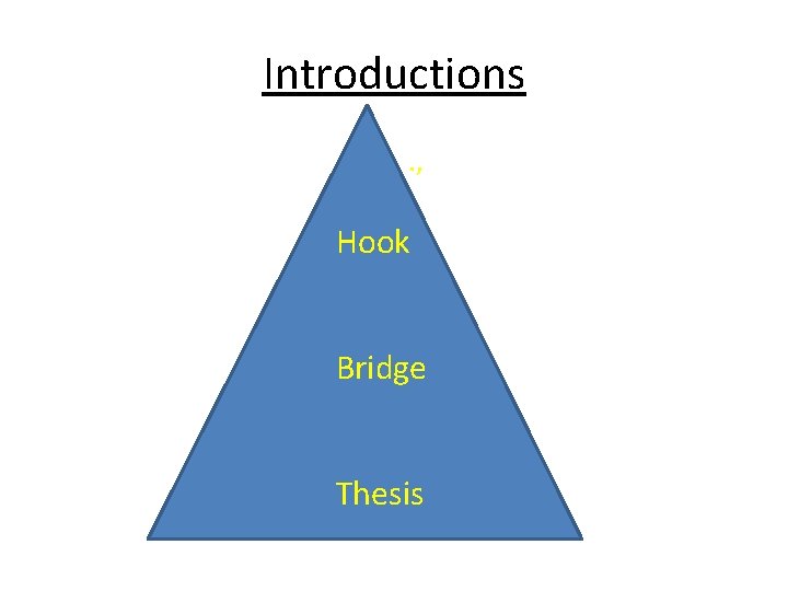 Introductions. , Hook Bridge Thesis 