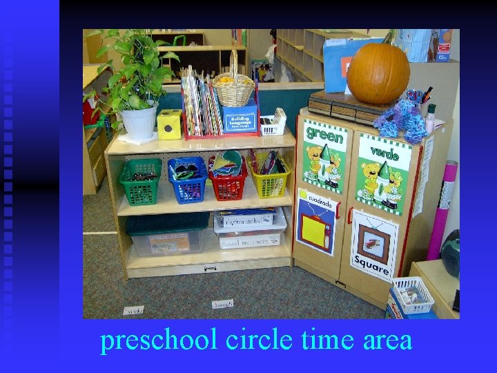 preschool circle time area 