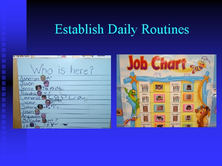 Establish Daily Routines 