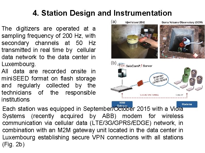 4. Station Design and Instrumentation The digitizers are operated at a sampling frequency of