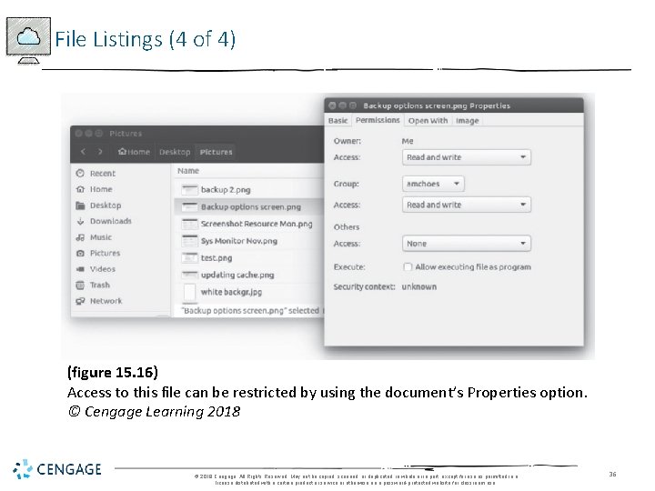 File Listings (4 of 4) (figure 15. 16) Access to this file can be