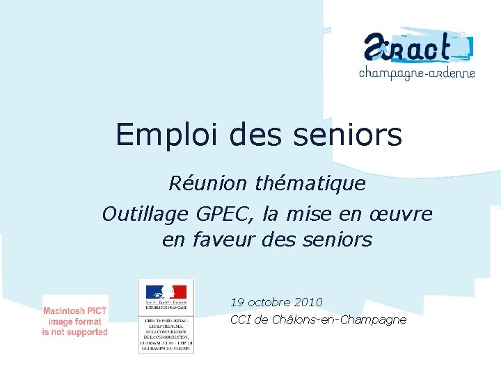 Emploi des seniors Réunion thématique Outillage GPEC, la mise en œuvre en faveur des