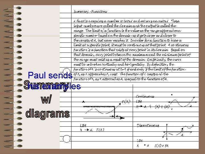 Paul sends his examples 