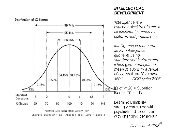 INTELLECTUAL DEVELOPMENT ‘Intelligence is a psychological trait found in all individuals across all cultures