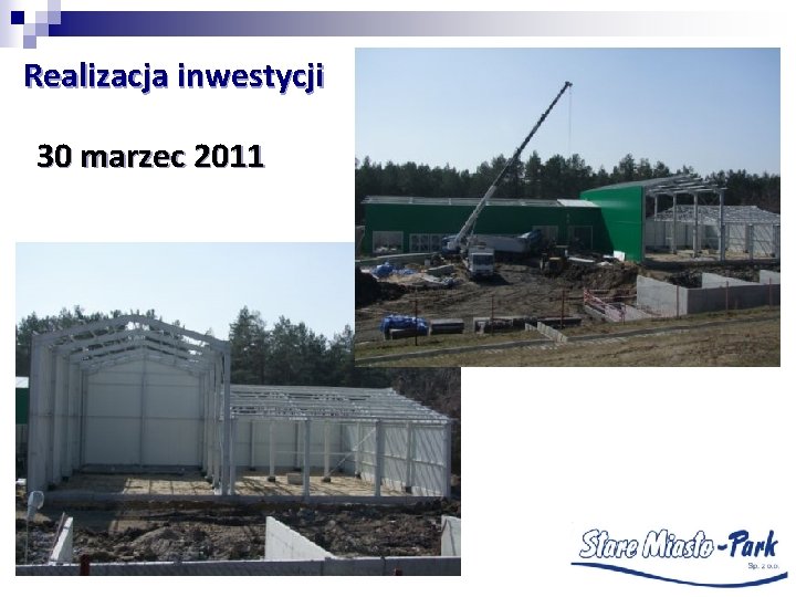 Realizacja inwestycji 30 marzec 2011 