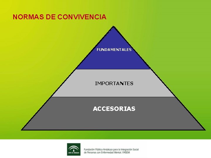 NORMAS DE CONVIVENCIA FUNDAMENTALES IMPORTANTES ACCESORIAS 