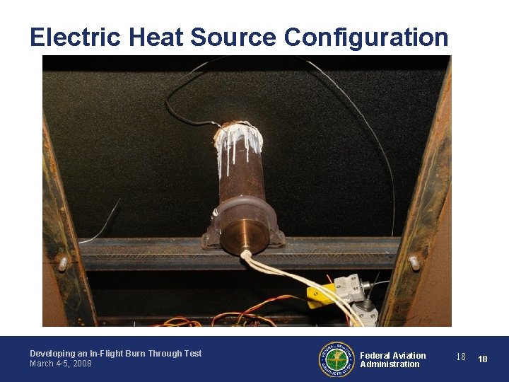 Electric Heat Source Configuration Developing an In-Flight Burn Through Test March 4 -5, 2008