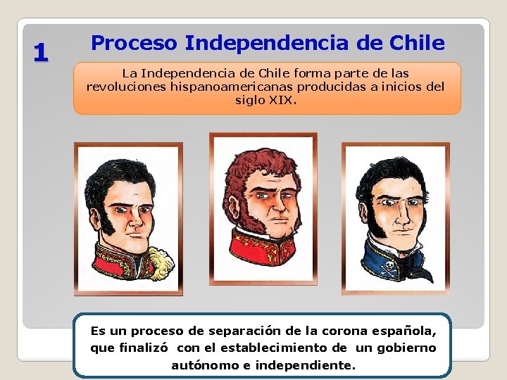 1 Proceso Independencia de Chile La Independencia de Chile forma parte de las revoluciones 1 Proceso Independencia de Chile La Independencia de Chile forma parte de las revoluciones