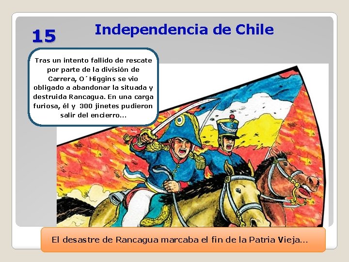 15 Independencia de Chile Tras un intento fallido de rescate por parte de la 15 Independencia de Chile Tras un intento fallido de rescate por parte de la