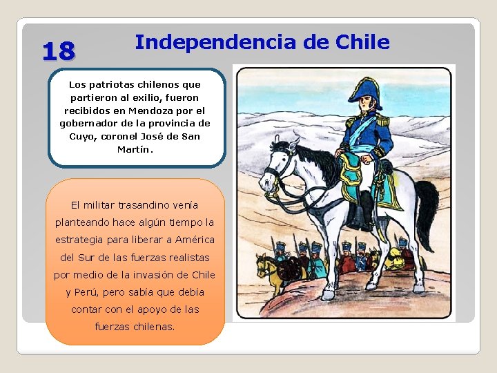 18 Independencia de Chile Los patriotas chilenos que partieron al exilio, fueron recibidos en 18 Independencia de Chile Los patriotas chilenos que partieron al exilio, fueron recibidos en