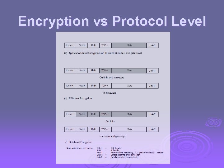 Encryption vs Protocol Level 