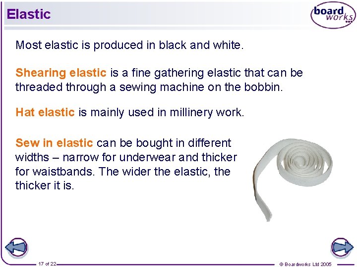 Elastic Most elastic is produced in black and white. Shearing elastic is a fine Elastic Most elastic is produced in black and white. Shearing elastic is a fine