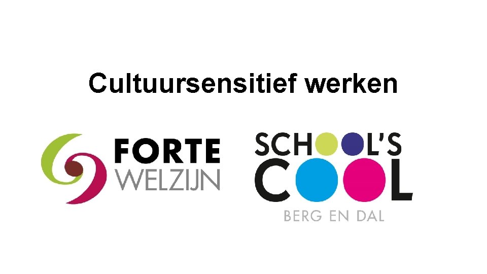 Cultuursensitief werken 