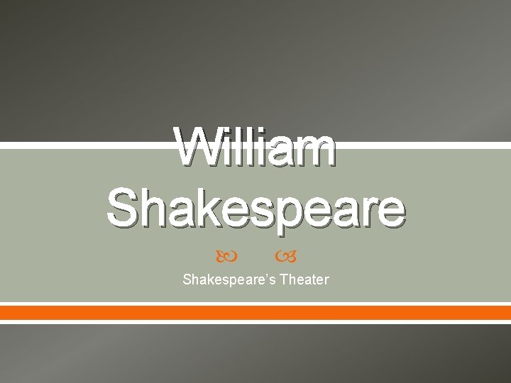 William Shakespeare’s Theater 