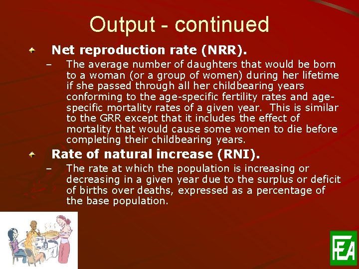Net Reproduction Rate Definition Population Projection Interpretation of Outputs Dem Proj Version