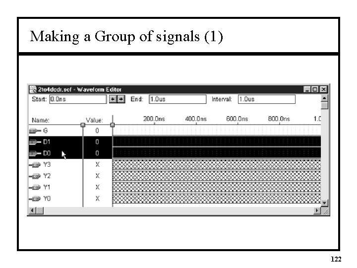 Making a Group of signals (1) 122 