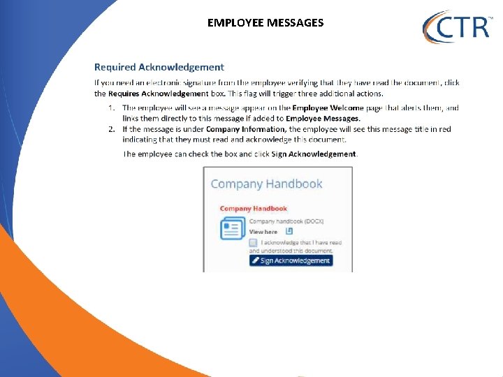 EMPLOYEE MESSAGES 