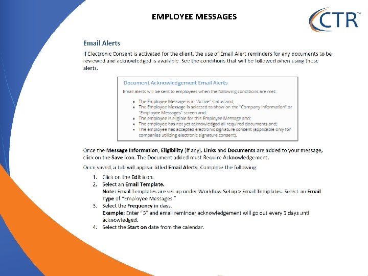 EMPLOYEE MESSAGES 
