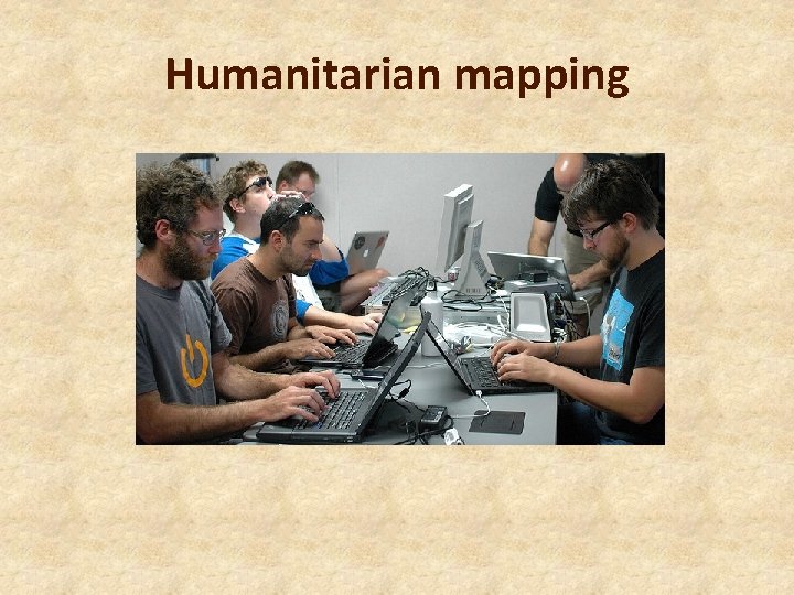 Humanitarian mapping 