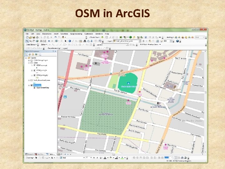 OSM in Arc. GIS 