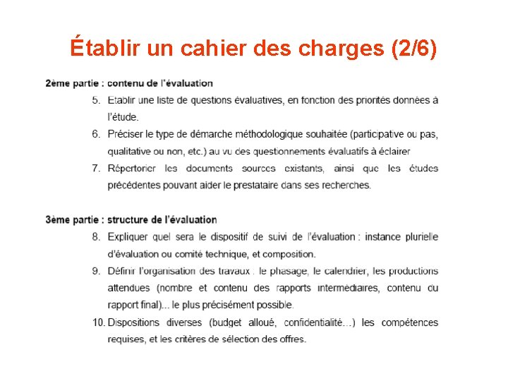 Établir un cahier des charges (2/6) 