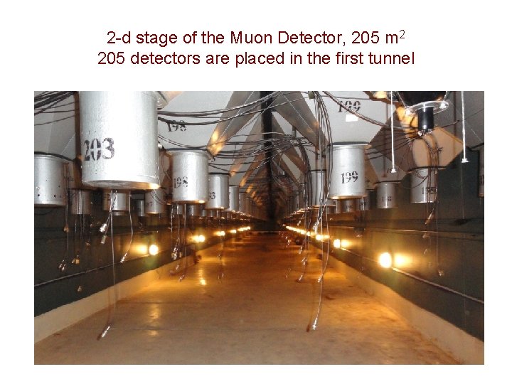 2 -d stage of the Muon Detector, 205 m 2 205 detectors are placed