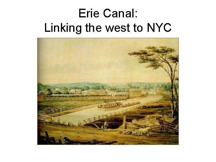 Erie Canal: Linking the west to NYC 