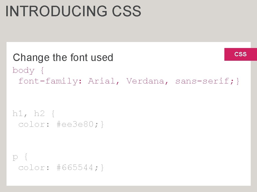 UNDERSTANDING CSS THINKING INSIDE THE BOX The Cottage
