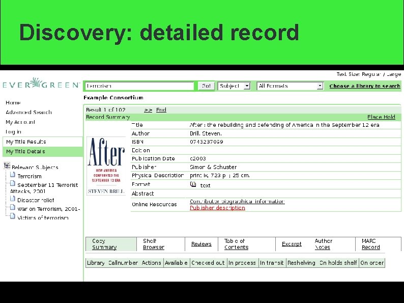 Discovery: detailed record 