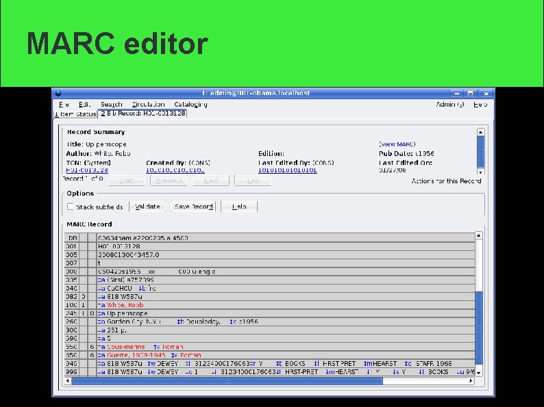 MARC editor 