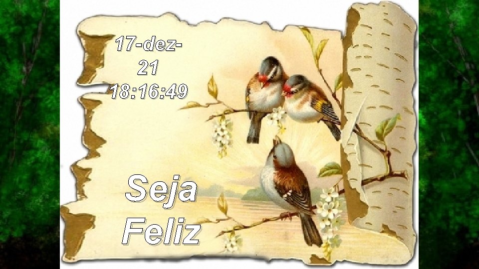 17 -dez 21 18: 16: 49 Seja Feliz 