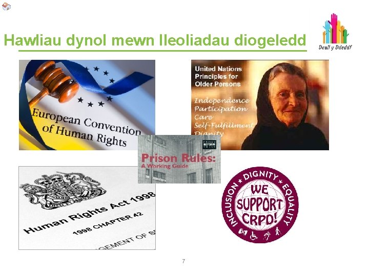 Hawliau dynol mewn lleoliadau diogeledd 7 