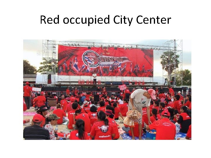Red occupied City Center 