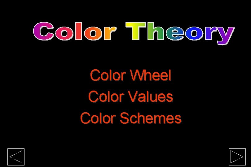 Color Wheel Color Values Color Schemes 