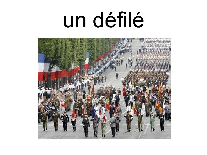 un défilé 