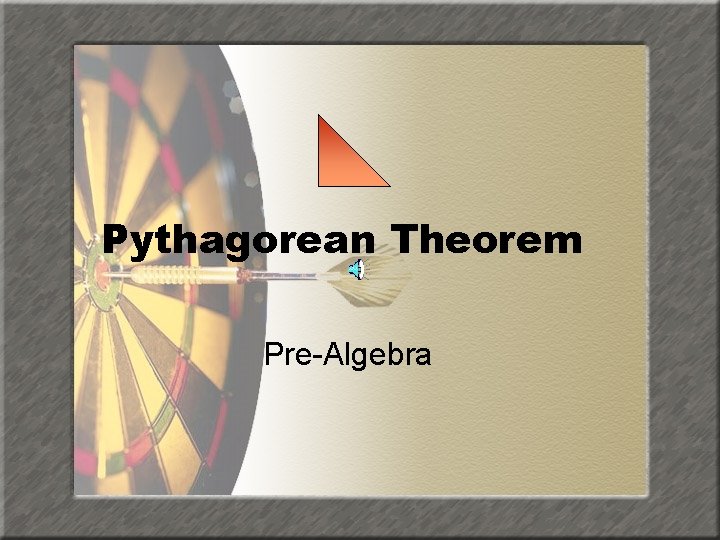 Pythagorean Theorem Pre-Algebra 