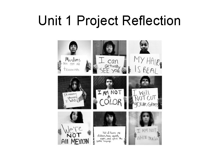 Unit 1 Project Reflection 