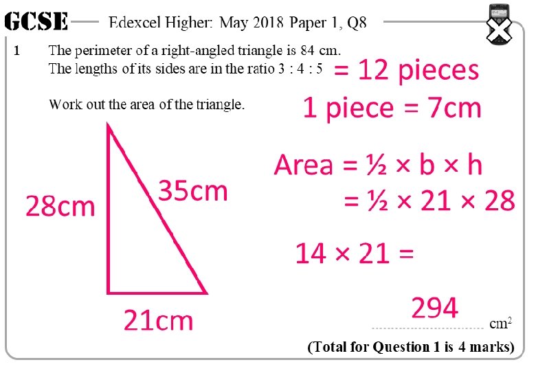 GCSE 1 Edexcel Higher: May 2018 Paper 1, Q 8 The perimeter of a
