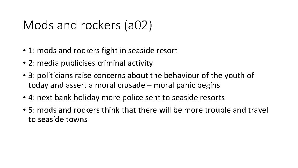 Mods and rockers (a 02) • 1: mods and rockers fight in seaside resort